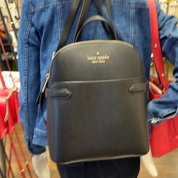 Kate Spade Staci Dome Backpack Black - Picture 11 of 16